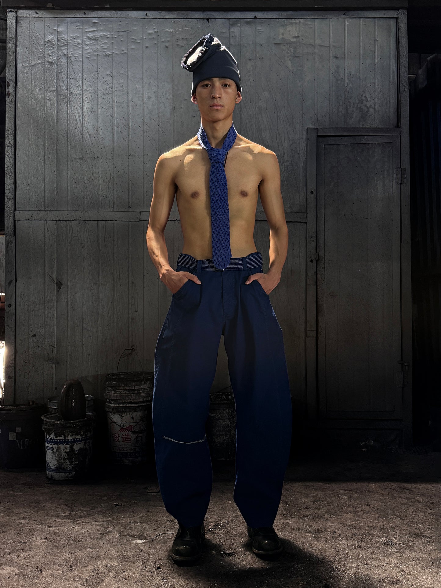 KILLWHY • ⁰⁶³ Belt fat-legs Pants “腰带胖腿工作裤”