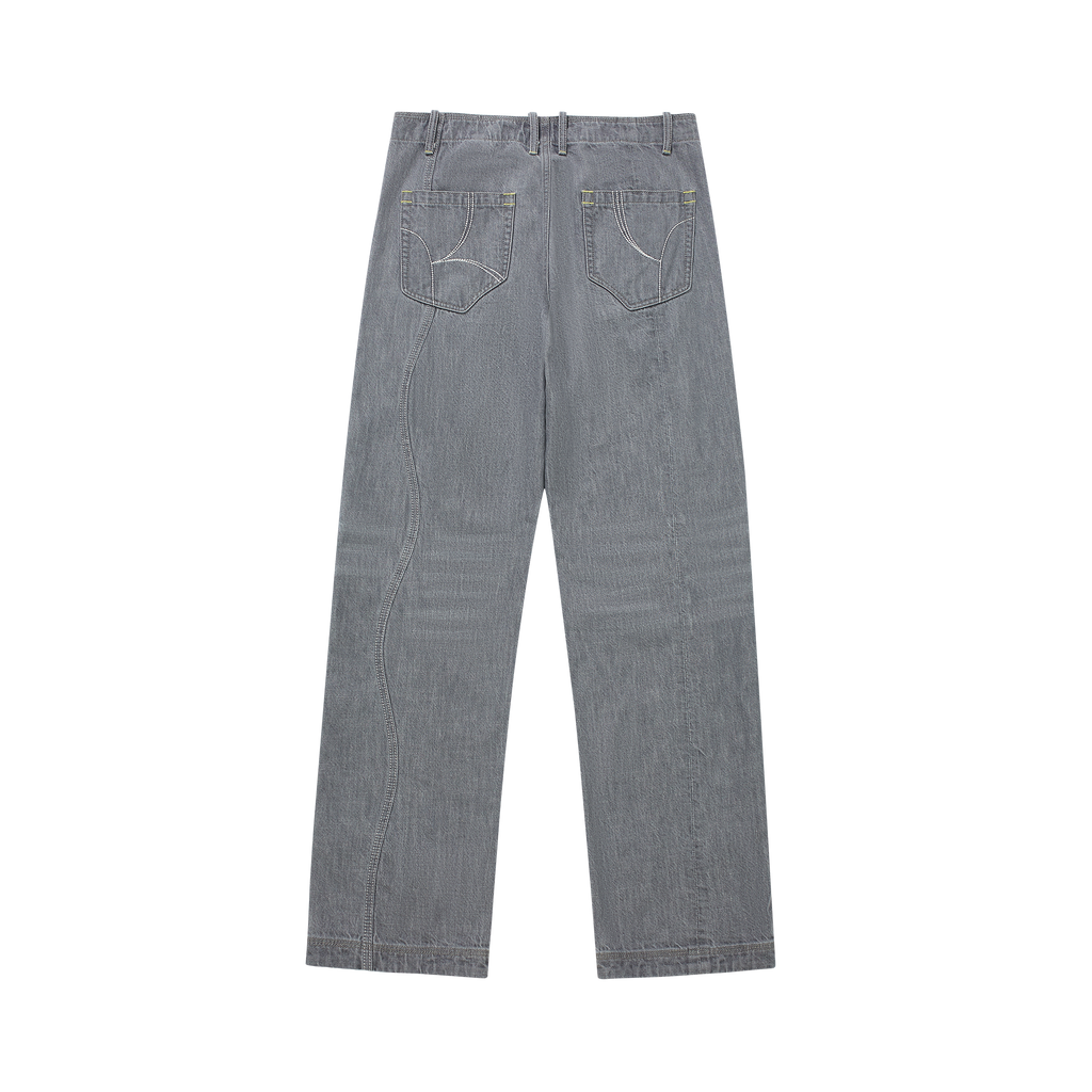 KILLWHY • ⁰⁶⁰  Lime Stack Jeans “堆浪石灰牛”
