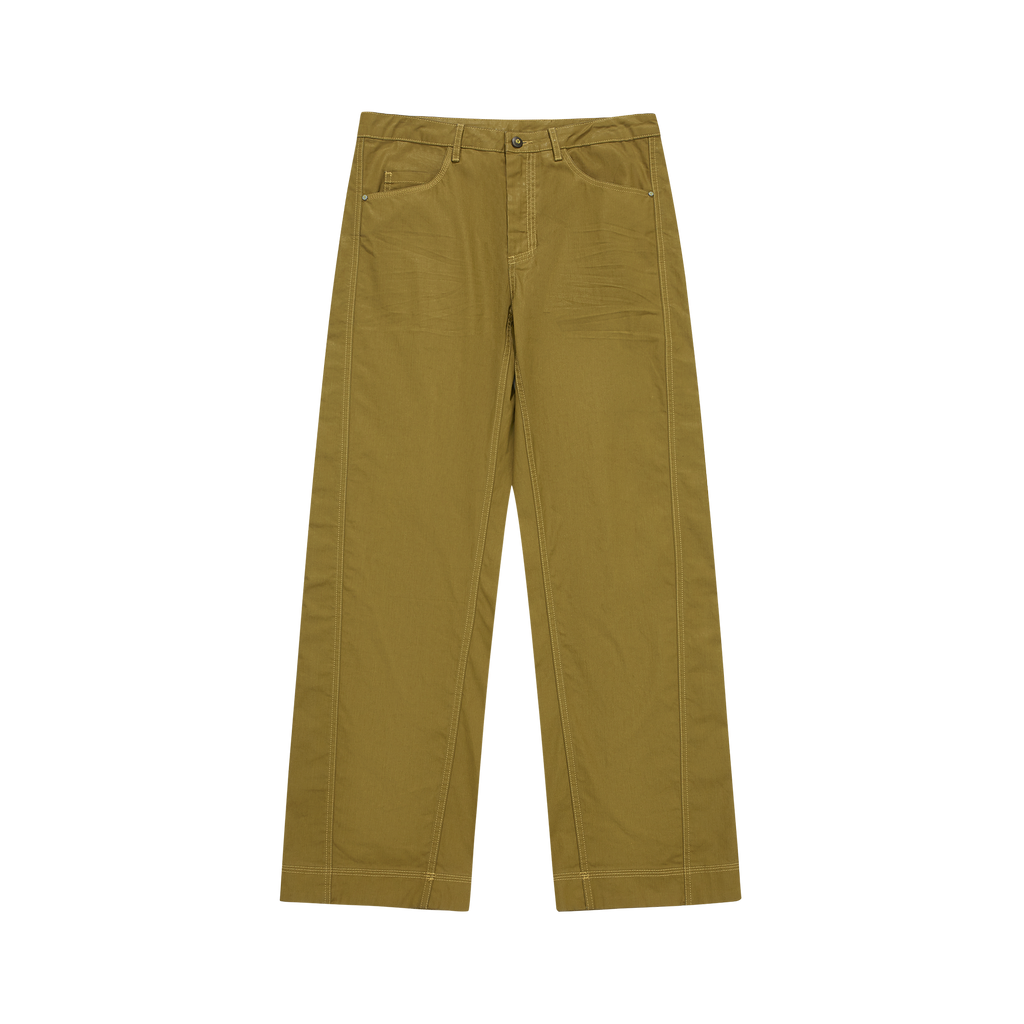 KILLWHY • ⁰⁹⁰ Waxed leather Jeans 直筒蜡皮牛