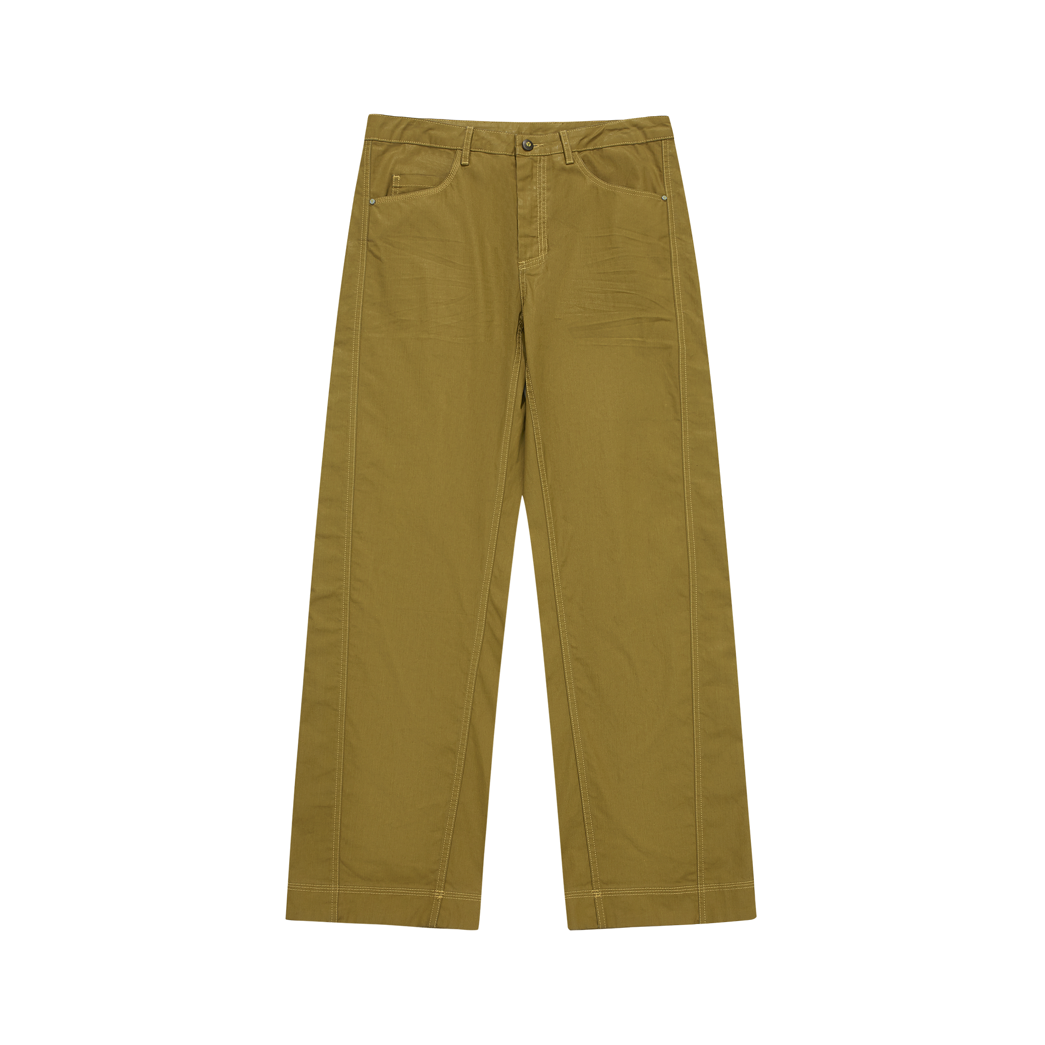 KILLWHY • ⁰⁹⁰ Waxed leather Jeans 直筒蜡皮牛
