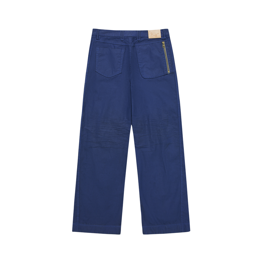 KILLWHY • ⁰⁹⁰ Waxed leather Jeans 直筒蜡皮牛
