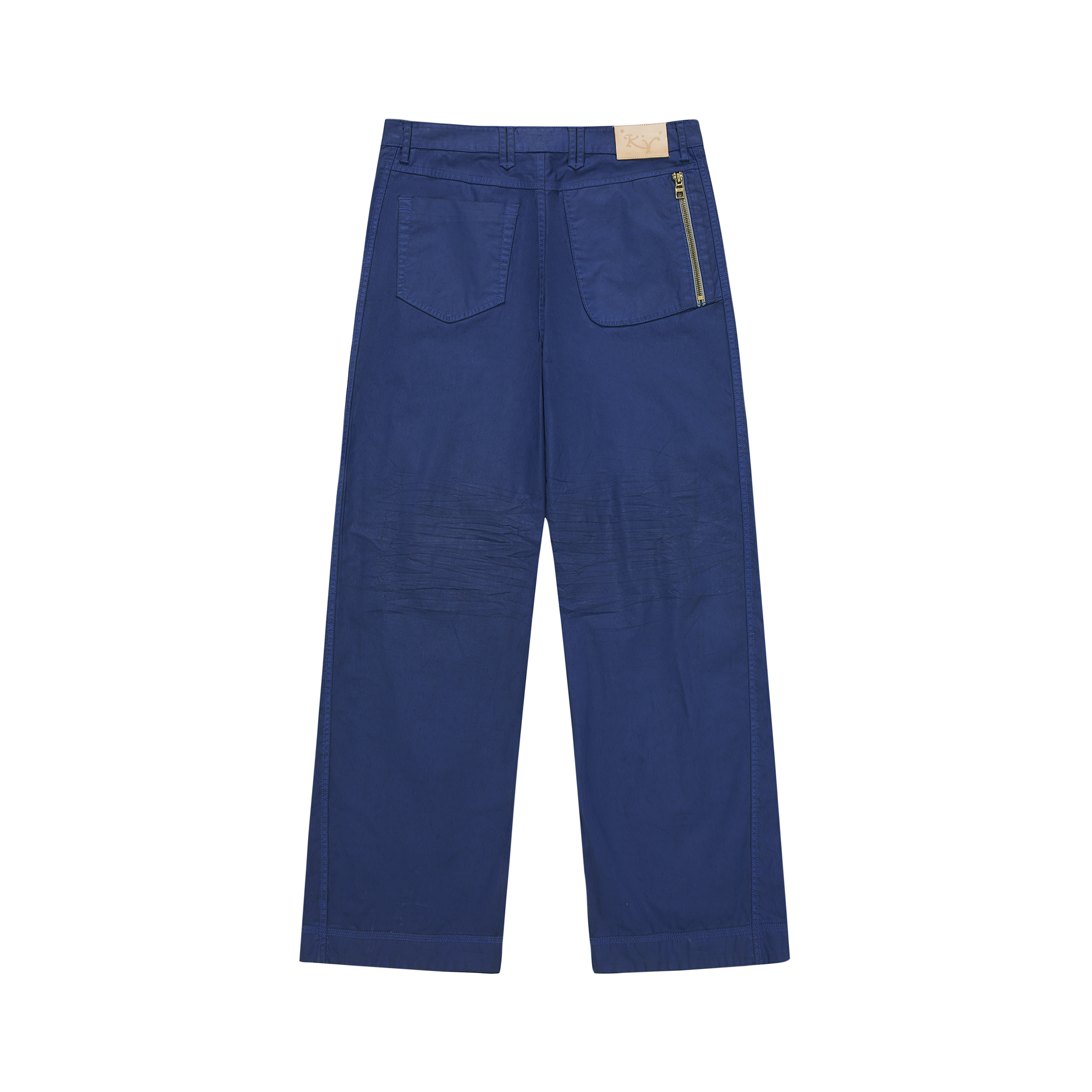 KILLWHY • ⁰⁹⁰ Waxed leather Jeans 直筒蜡皮牛