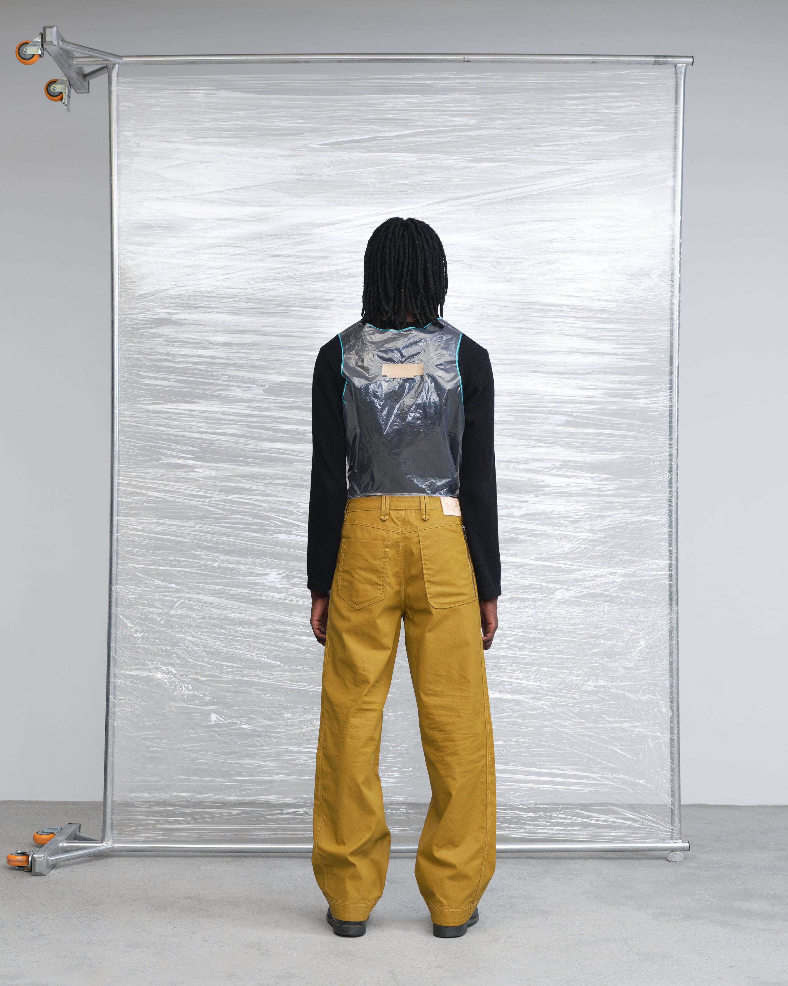 KILLWHY • ⁰⁹⁰ Waxed leather Jeans 直筒蜡皮牛