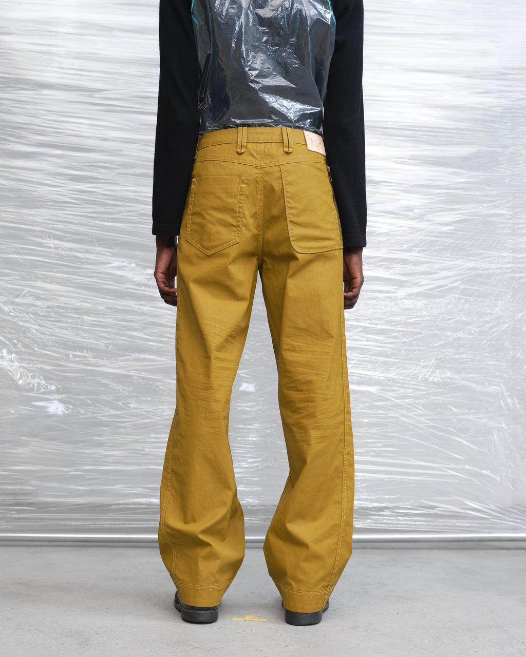 KILLWHY • ⁰⁹⁰ Waxed leather Jeans 直筒蜡皮牛