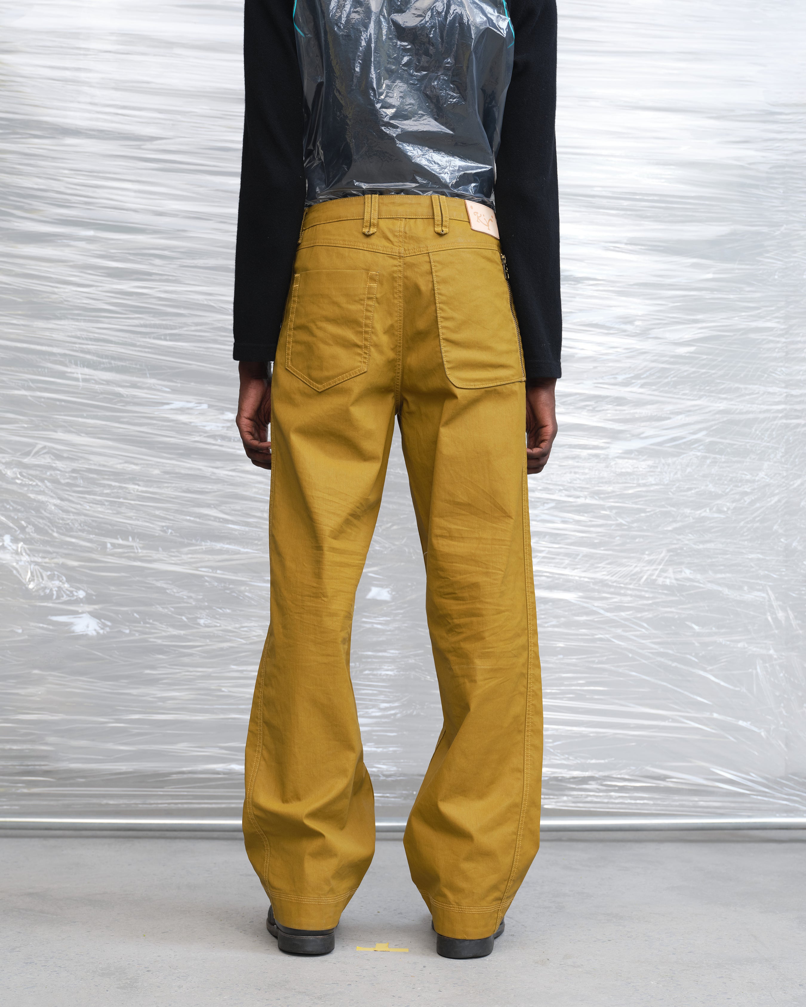 KILLWHY • ⁰⁹⁰ Waxed leather Jeans 直筒蜡皮牛