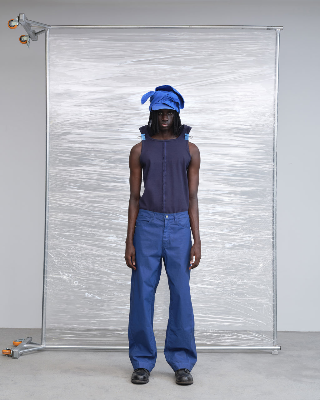 KILLWHY • ⁰⁹⁰ Waxed leather Jeans 直筒蜡皮牛