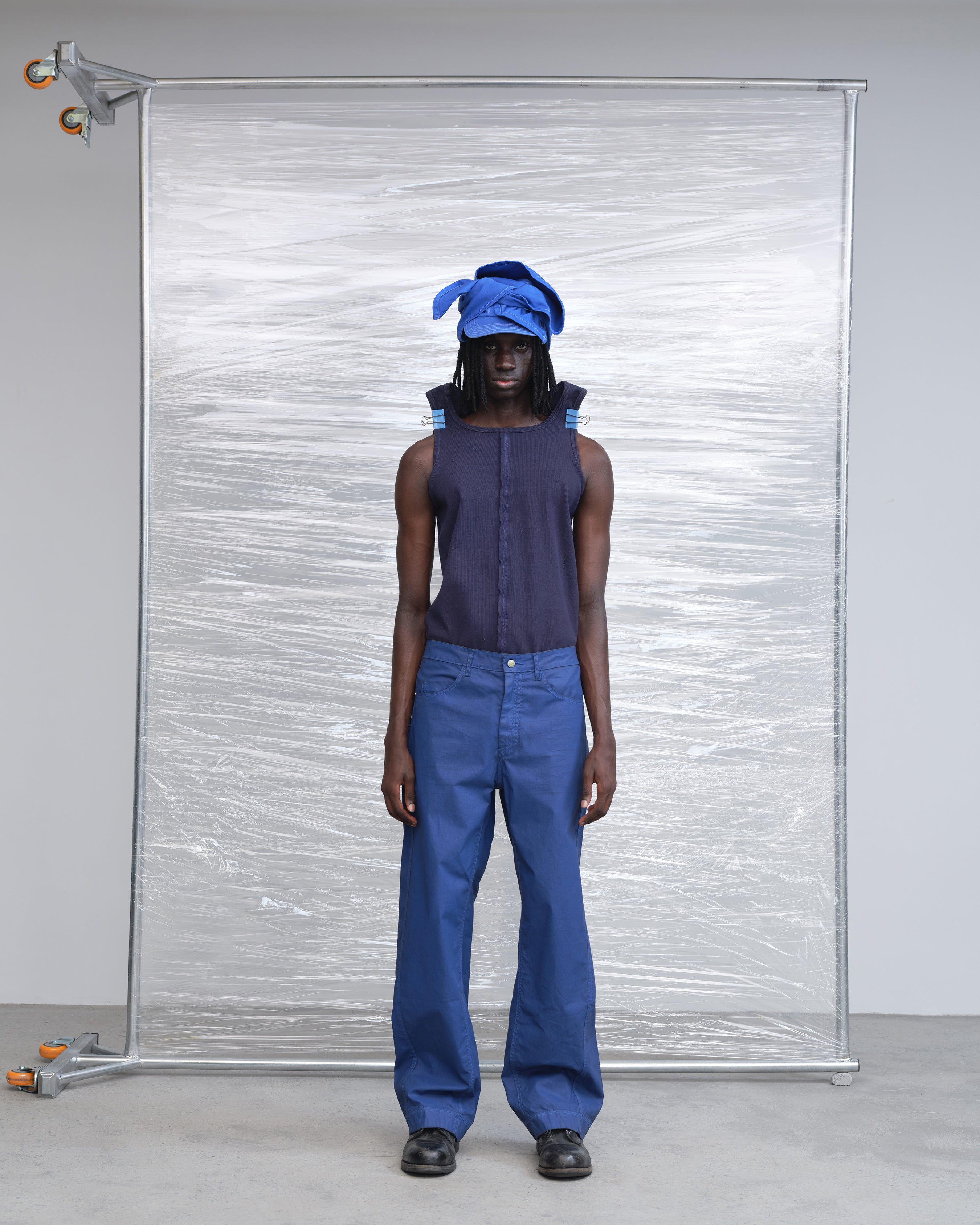 KILLWHY • ⁰⁹⁰ Waxed leather Jeans 直筒蜡皮牛