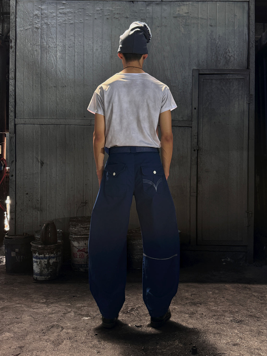KILLWHY • ⁰⁶³ Belt fat-legs Pants “腰带胖腿工作裤”