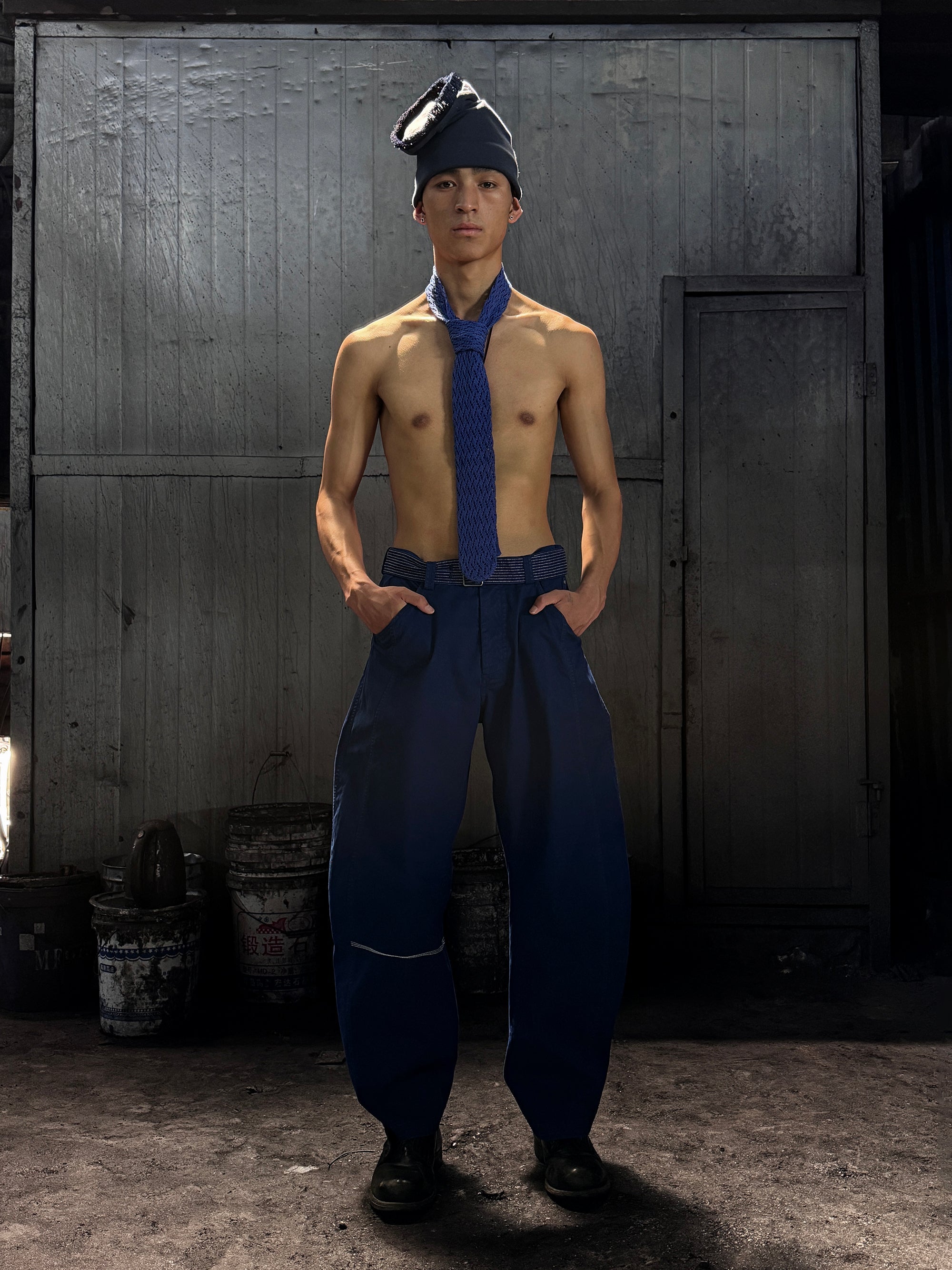 KILLWHY • ⁰⁶³ Belt fat-legs Pants “腰带胖腿工作裤”